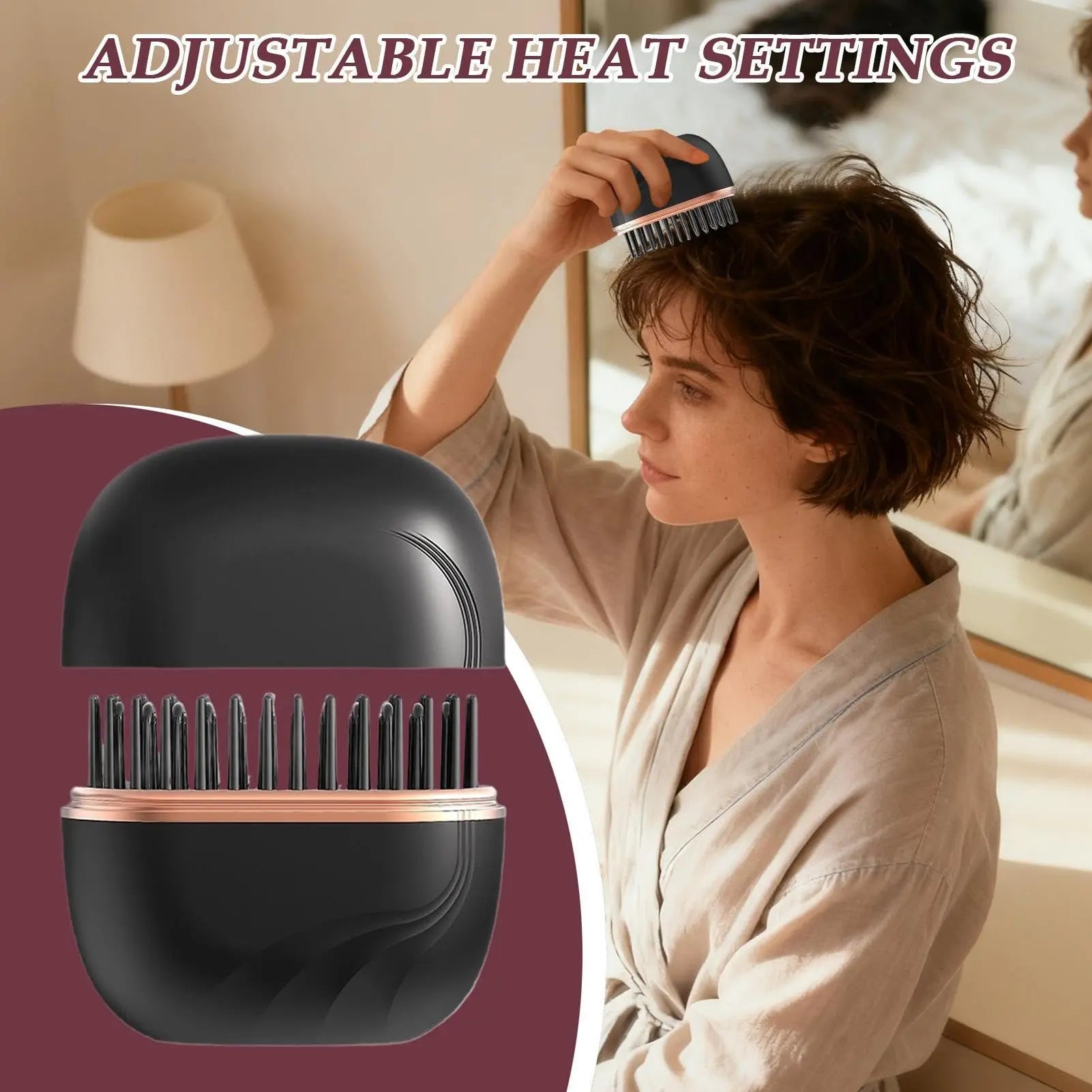 LumiGo™ Cordless Mini Hair Straightening Brush