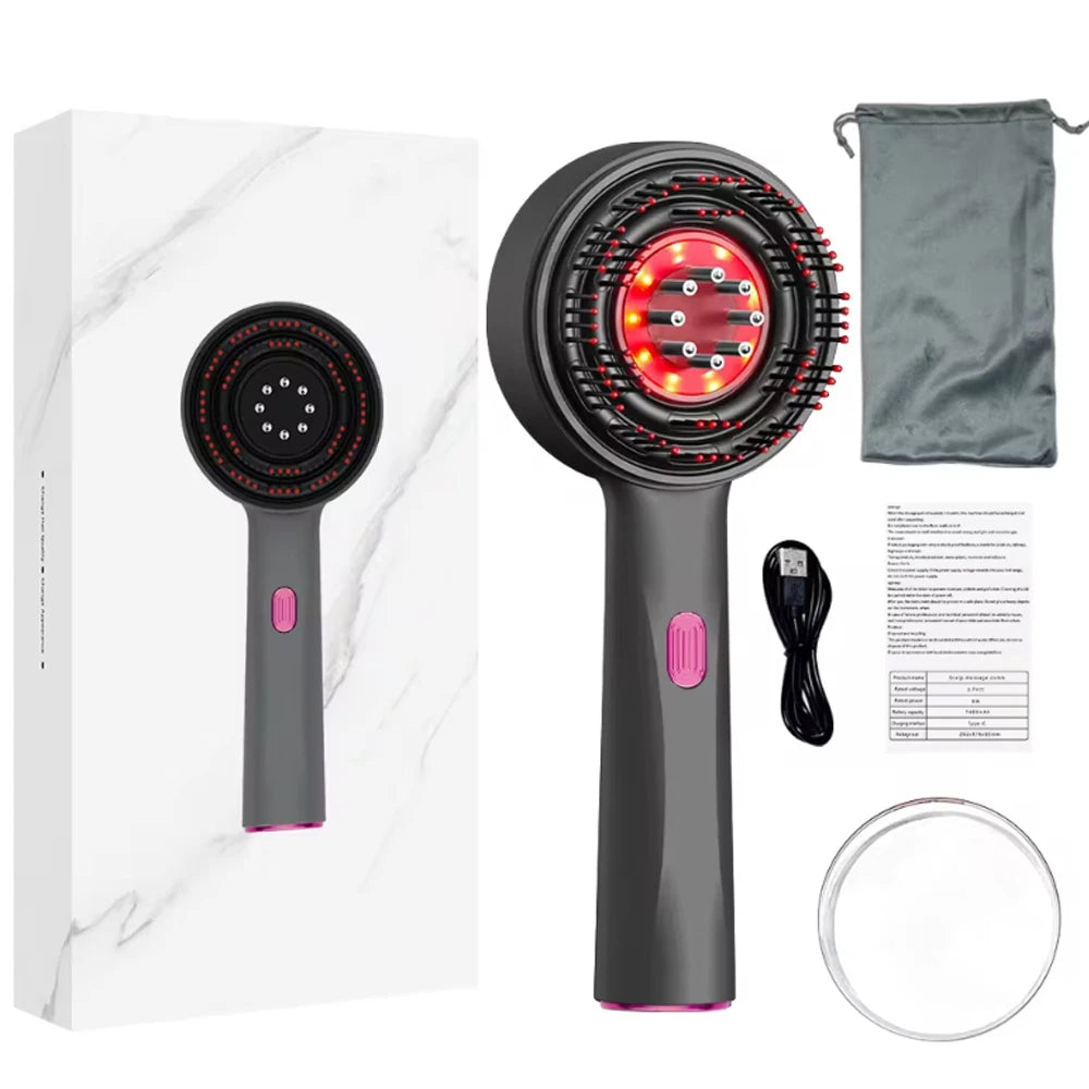 Electric Scalp Massage Comb with Red Light Therapy